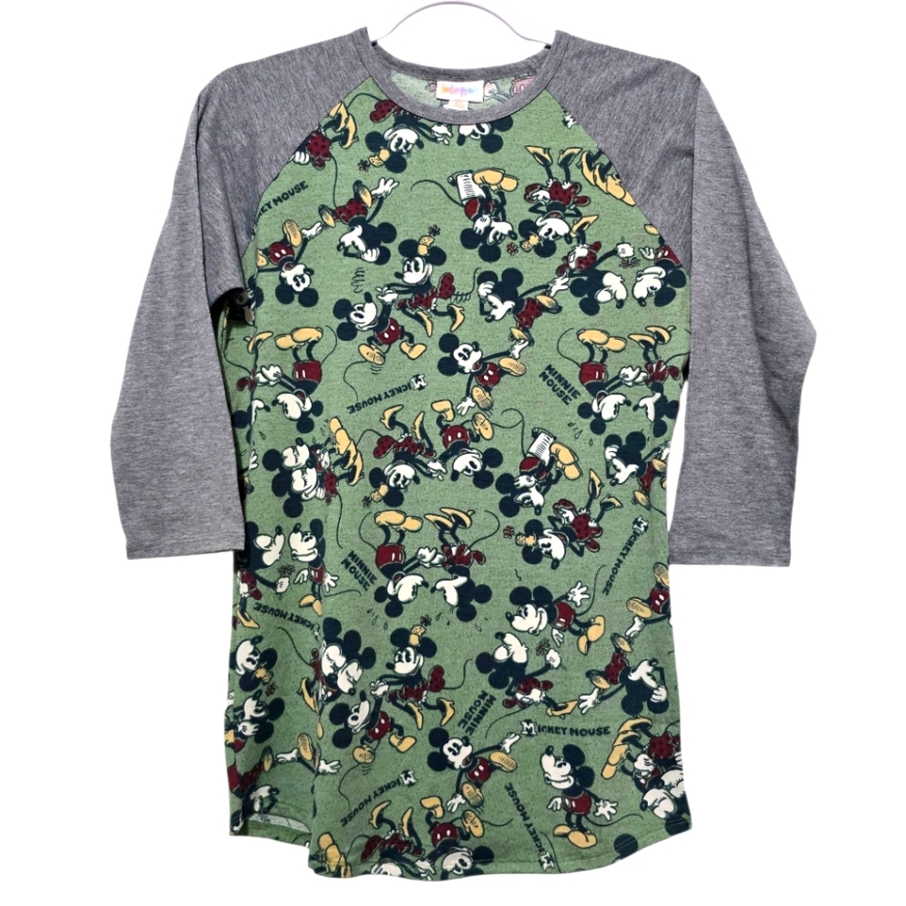 LuLaRoe Mickey Mouse & Minnie Mouse Randy Shirt XS (2-4)